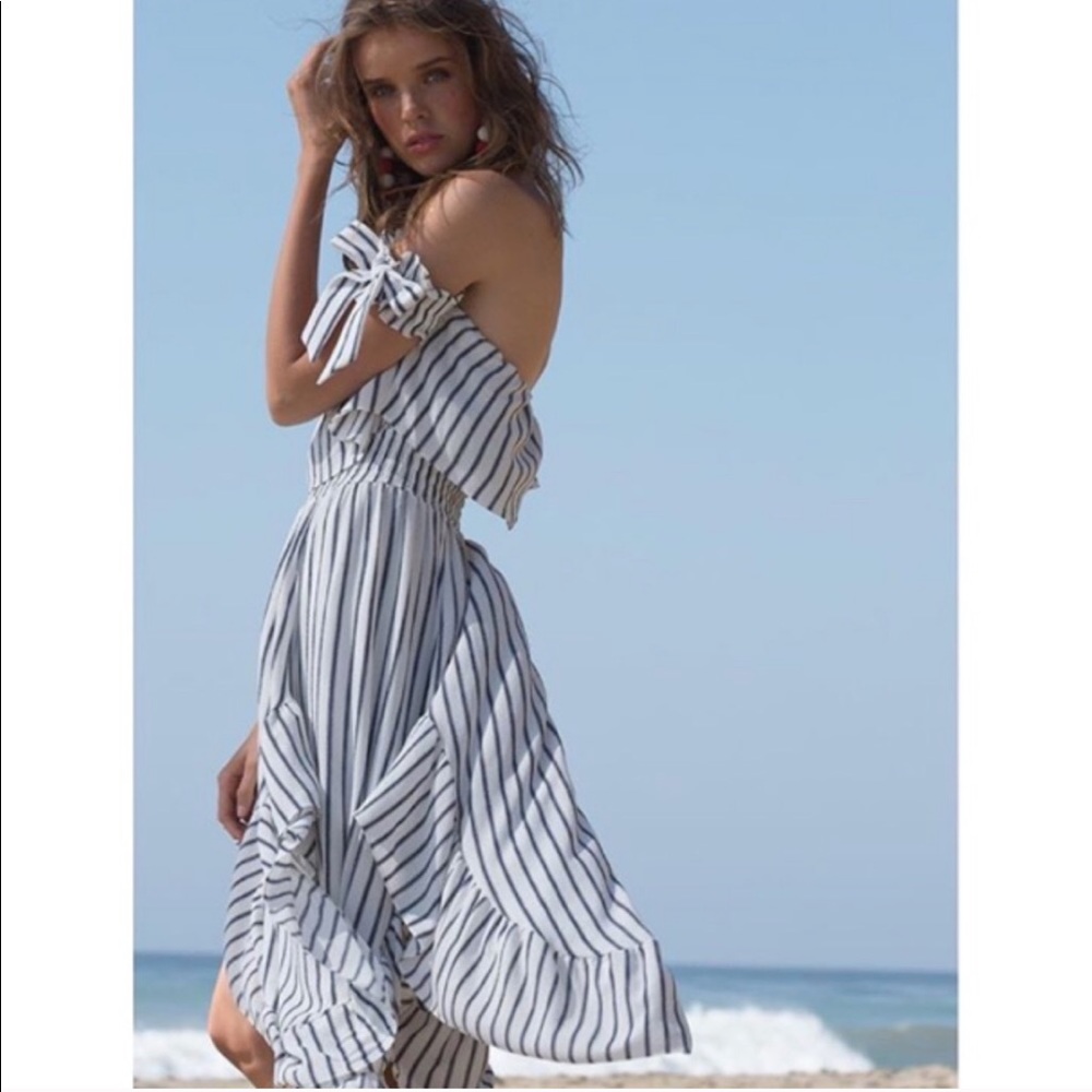 Misa Los Angeles Rosa Striped Dress